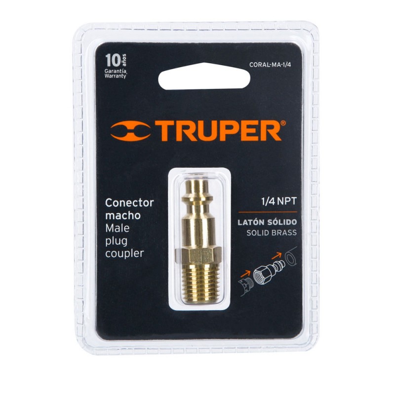 Conector R Pido Lat N Npt Macho Truper