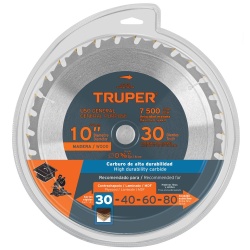 Disco Sierra 10" para Madera 30 D Truper 18304