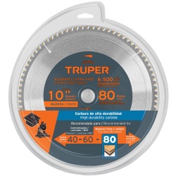 Disco Sierra 10" para Madera 80 D Truper 18309
