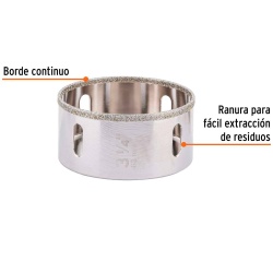 Sierra Copa con Diamante 3-1/4" Borde Continuo Truper 17137