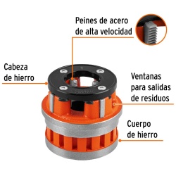 Dado 1" x 11-1/2" NPT para Tarrajas TA-852X Truper 14391