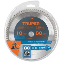 Disco Sierra 10" para Aluminio 80 D Truper 18310