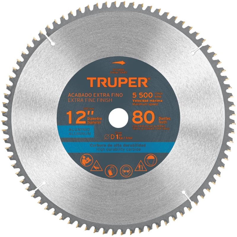 Disco Sierra 12" para Aluminio 80 D Truper 12685