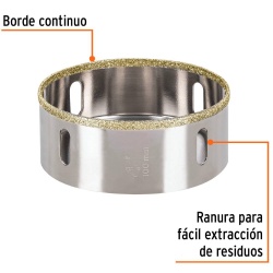 Sierra Copa con Diamante 4" Borde Continuo Truper 17139