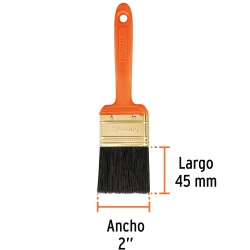 Brocha Profesional de 2" (5,08 cm) con Mango de Plastico Truper 14483