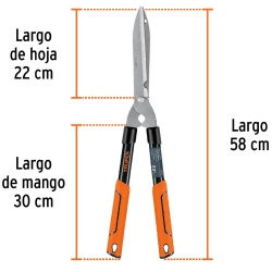 Tijera para Podar Classic 58 cm con Mangos Tubulares Truper 18398