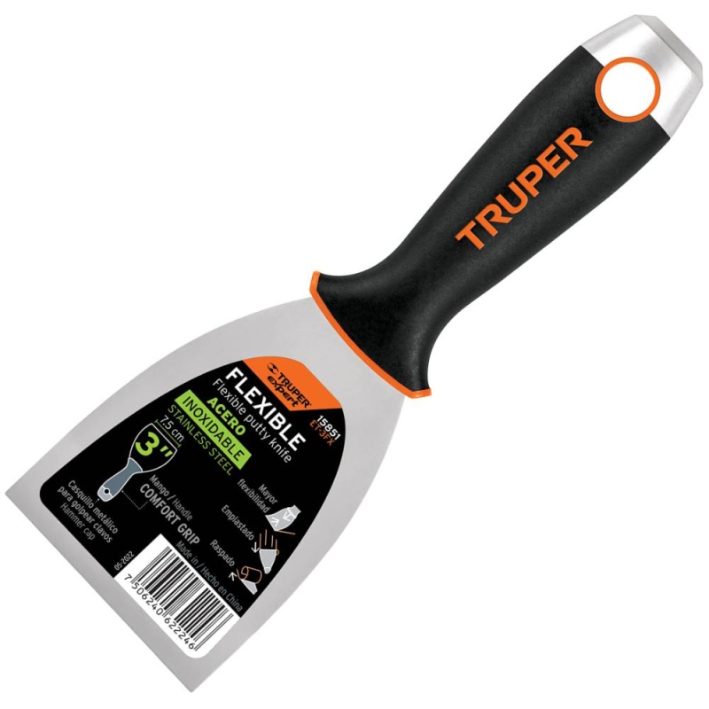 Espátula Flexible 3" con Mango&nbsp;Comfort Grip Truper 15851