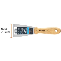 Espátula Flexible 2" con Mango de Madera Truper 14448