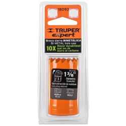Sierra Copa Bimetálica 1-3/8" para Metal y Madera Truper 18093