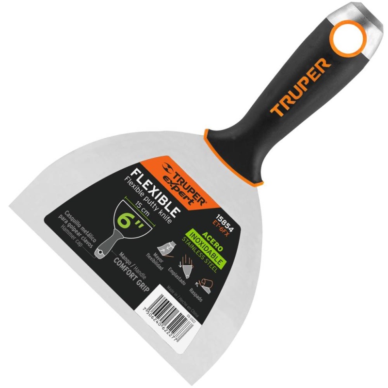 Espátula Flexible 6" con Mango&nbsp;Comfort Grip Truper 15854