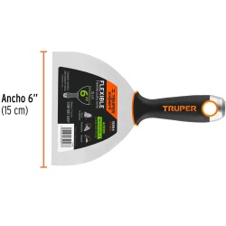 Espátula Flexible 6" con Mango&nbsp;Comfort Grip Truper 15854