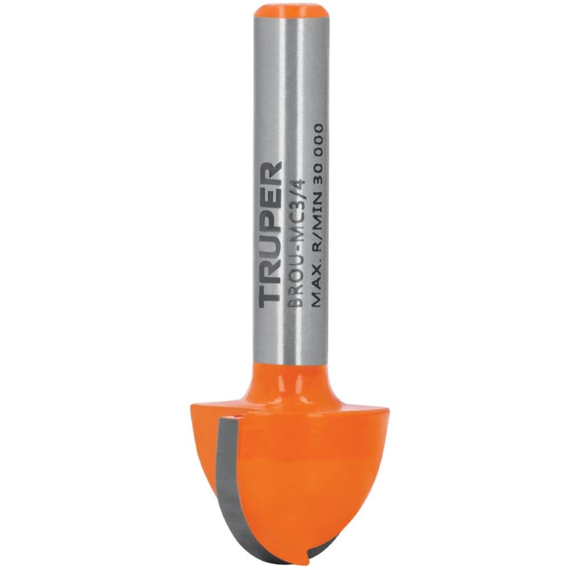 Fresa de Carburo 3/4" x 1/4" Media Caña Truper 11463