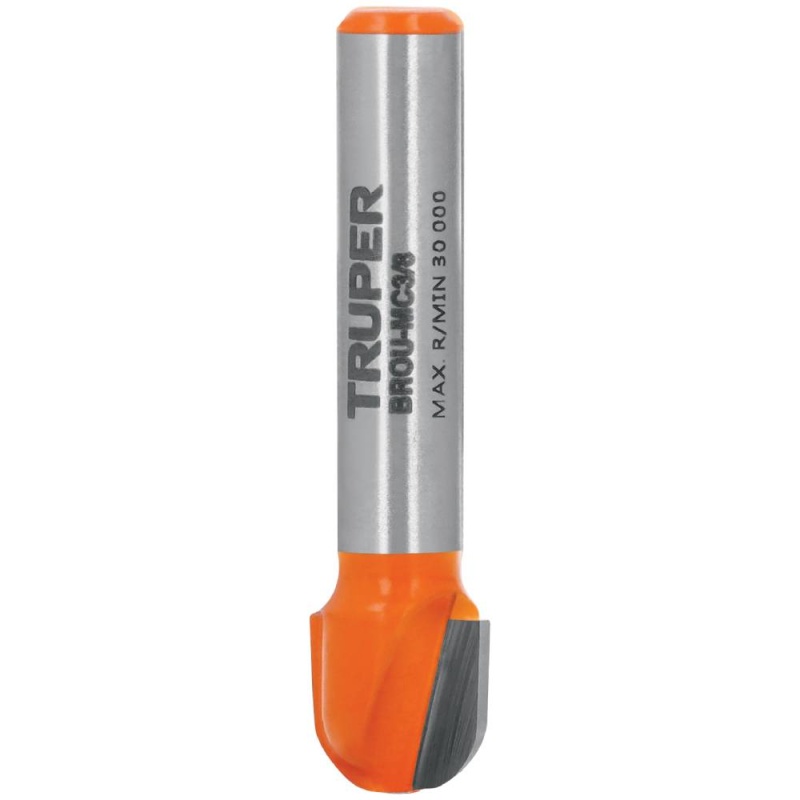 Fresa de Carburo 3/8" x 1/4" Media Caña Truper 11461