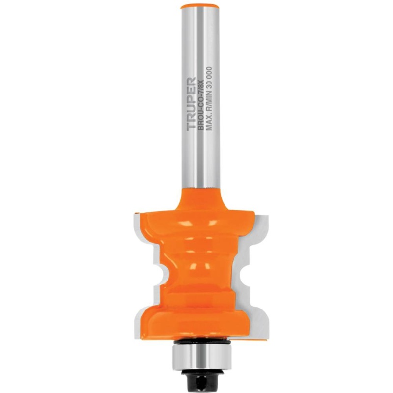 Fresa de Carburo Collarin 7/8" x 1/4" con Rodaje Truper 10677