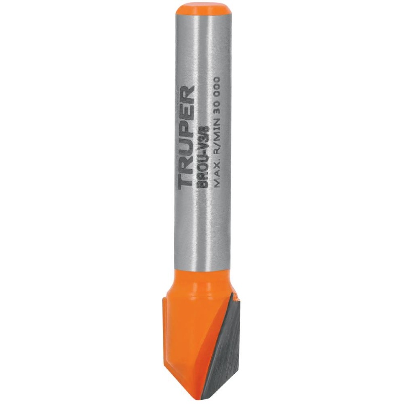 Fresa de Carburo 3/8"x 1/4" Corte en V Truper 11465