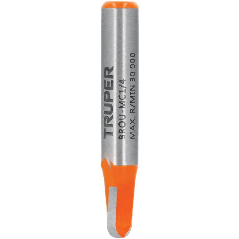 Fresa de Carburo 1/4" x 1/4" Media Caña Truper 11460