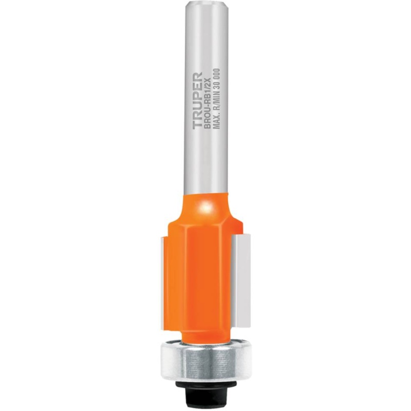 Fresa de Carburo 1/2"x 1/4" con Rodaje Corte Recto Truper 11444