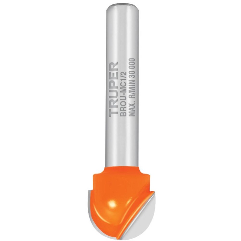 Fresa de Carburo 1/2" x 1/4" Media Caña Truper 11462