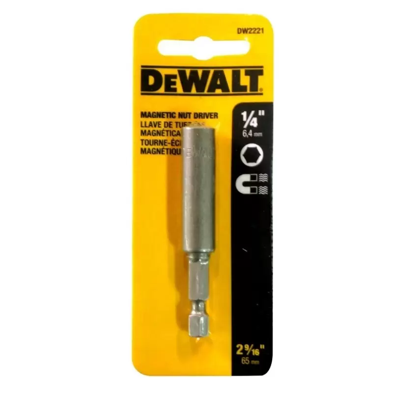 Dado Hexagonal 1/4 Punta para atornillar Magnetic Dewalt