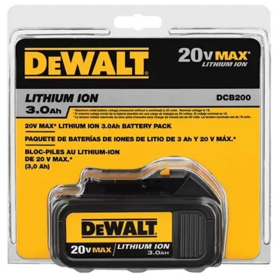 Batería Ion Litio 20V 3.0Ah Dewalt DCB200-B3