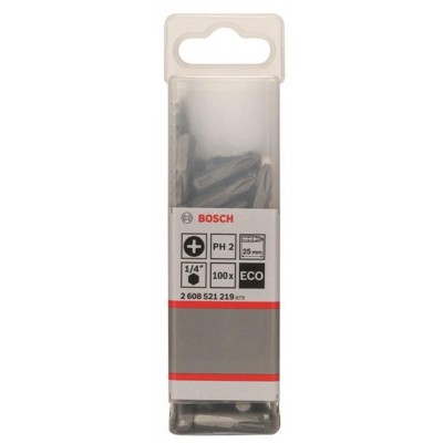 Punta Phillips 2 (PH2) Eco Extra Hard 25mm Caja Plastica 100Unid