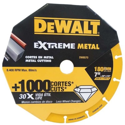 Disco Diamantado Extreme Corte Metal 7 DW8570 DeWalt