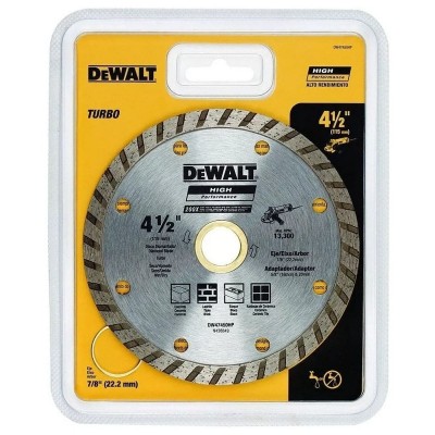 Disco diamantado 4-1/2 ranurado TURBO - HP Dewalt