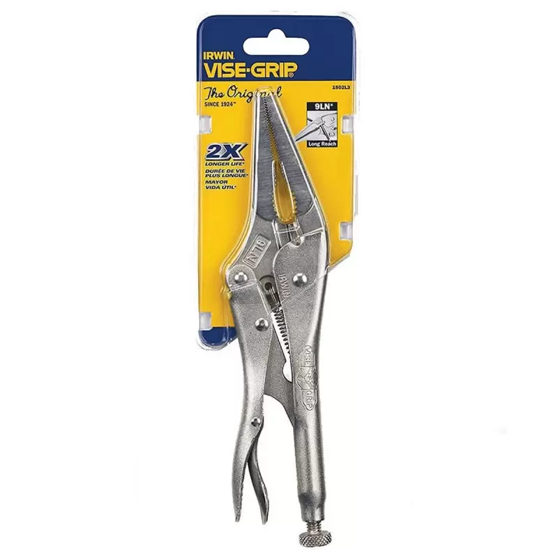 Alicate de Presión Punta Larga 9" Irwin 1502L3