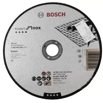 Disco Abrasivo Corte Expert for INOX 180X2.0 (Recto)