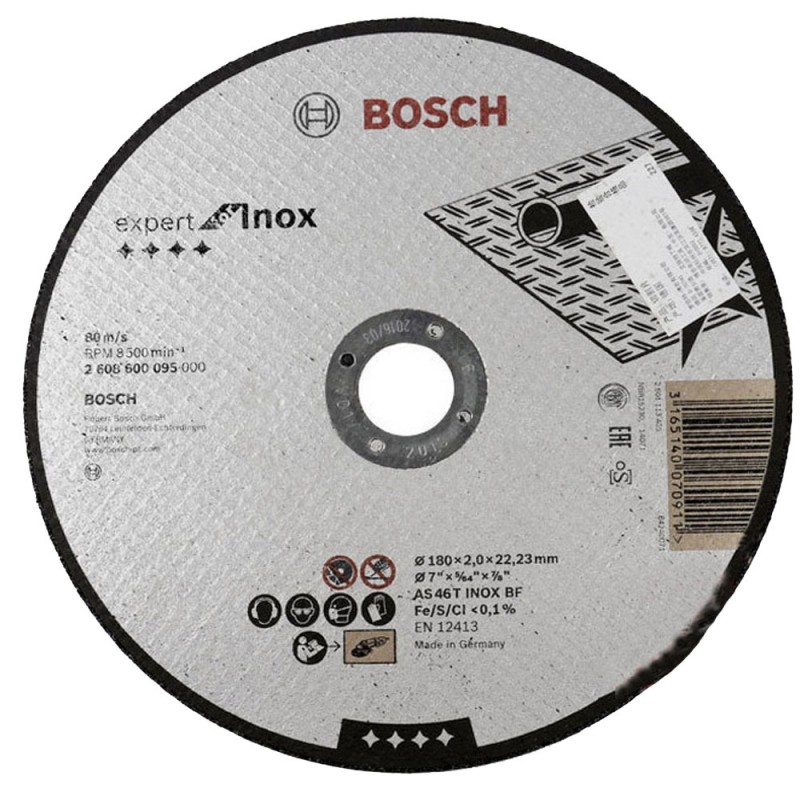 Corte Bosch 7 - 180mm x1.6mm 2608.600.710-000