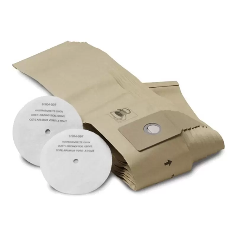 Bolsas de filtro de papel karcher, 10 unidades (T 201)