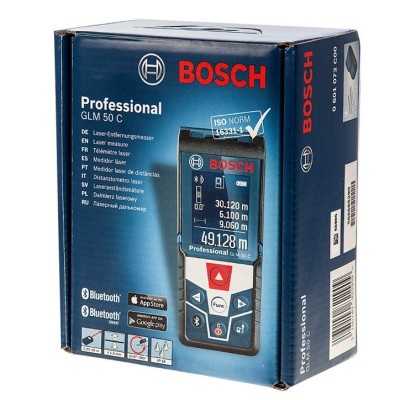 Medidor de distancia laser de hasta 50 metros GLM 50C con Bluetooth Bosch 0601.072.C00-000