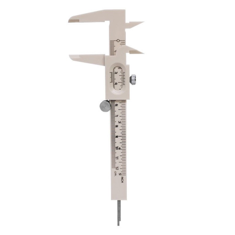Vernier (pie de rey) análogo plástico 5"