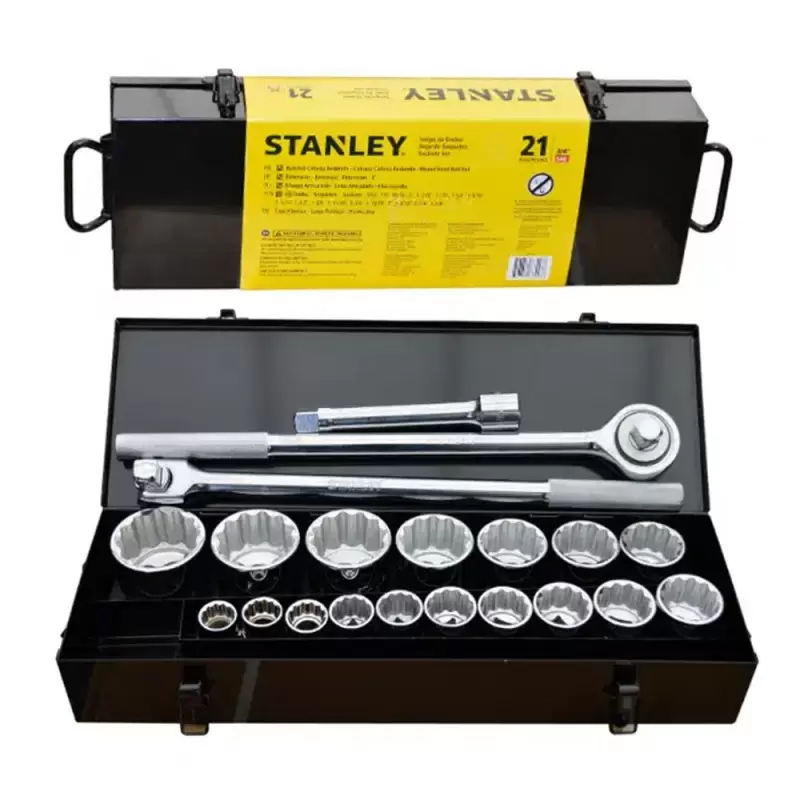 Juego de Herramientas 3/4" 21 Piezas Stanley 87-557