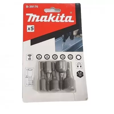 Set de 5 Dados Magnéticos de 6mm a 13mm x 50mm Makita B-39176