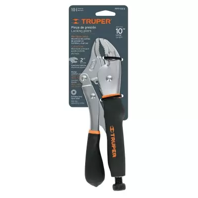 Alicate de Presión Punta Curva 10" Truper 17436