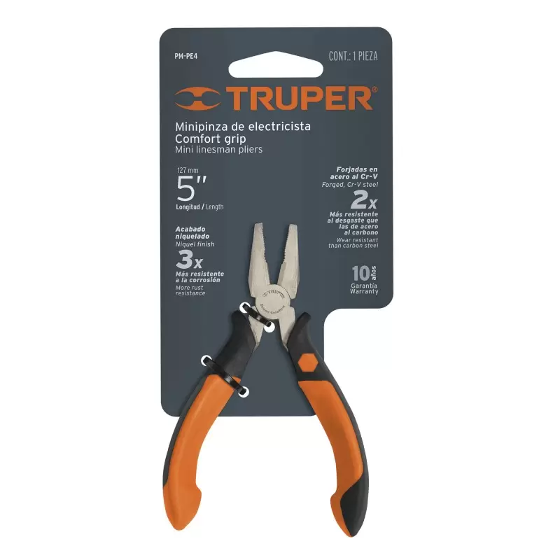 Alicate para Electricista 5" Truper 17371