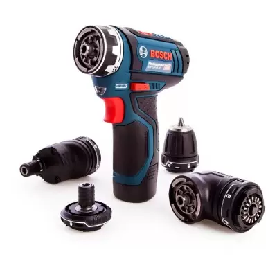 Bosch Professional 12V System GSR 12V-15 - Atornillador a batería (30 Nm,  set 39 accesorios, 2 baterías x 2.0 Ah, en maletín de lona) -   Exclusive : : Coche y moto