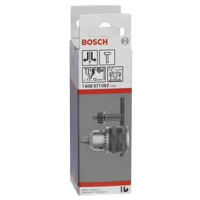 Mandril 1/2" Percusión Rev.C/Rosca Taladro Universal Bosch