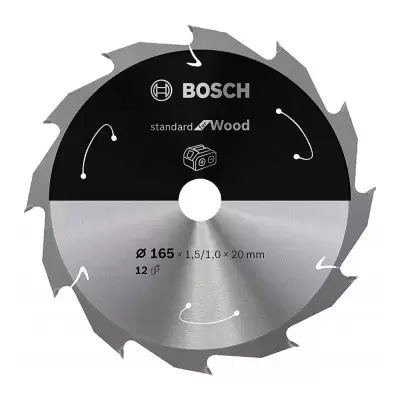 Disco de sierra Circular Standard para Madera 6-1/2" (165 x 1.5/1.0 x 20mm) 16 Dientes Bosch
