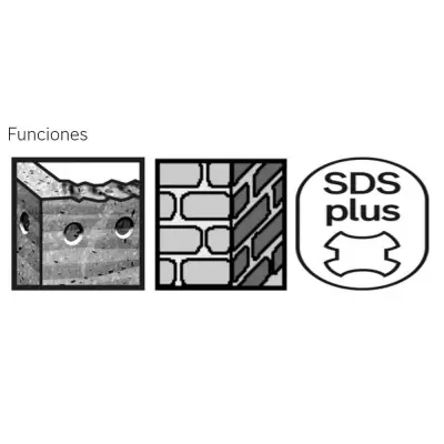 Broca SDS Plus-1 9.5mm 3/8" x 10" x 12" Bosch 2608.685.953-000
