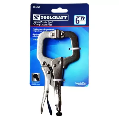 Alicate de Presión Tipo C Móvil 6" Toolcraft TC4164
