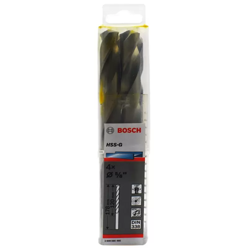 Broca Metal HSS-G.X4U 15.9mm 5/8" Bosch