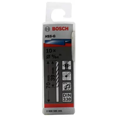 Broca Metal HSS-G X10U 3.6mm 9/64" Bosch