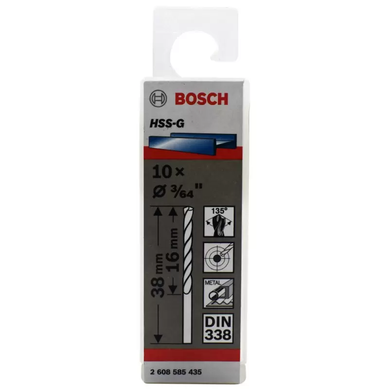 Broca Metal HSS-G X10U 1.2mm 3/64" Bosch