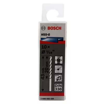 Broca Metal HSS-G X10U 1.6mm 1/16" Bosch