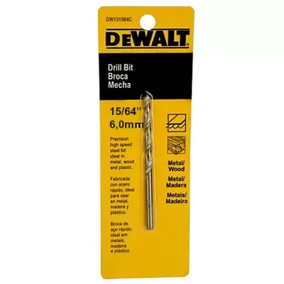 Broca HSS 15/64" para Metal Dewalt DW131564C