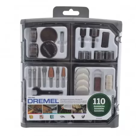 Kit de 110 accesorios para minitorno Dremel 709