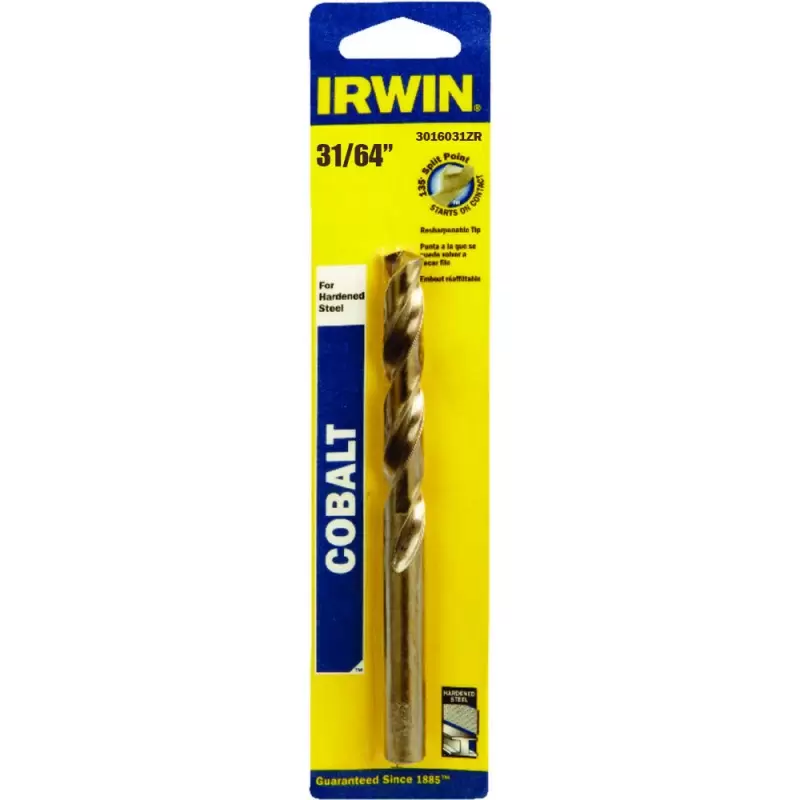 Broca para Metal HSS de Cobalto 31/64" Irwin