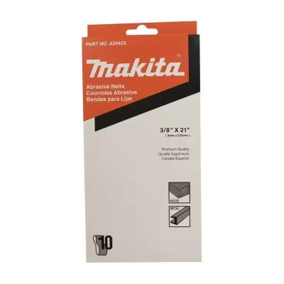 Lija de banda 9 x 533mm para Madera / Metal Grano 60 10Pzs Makita